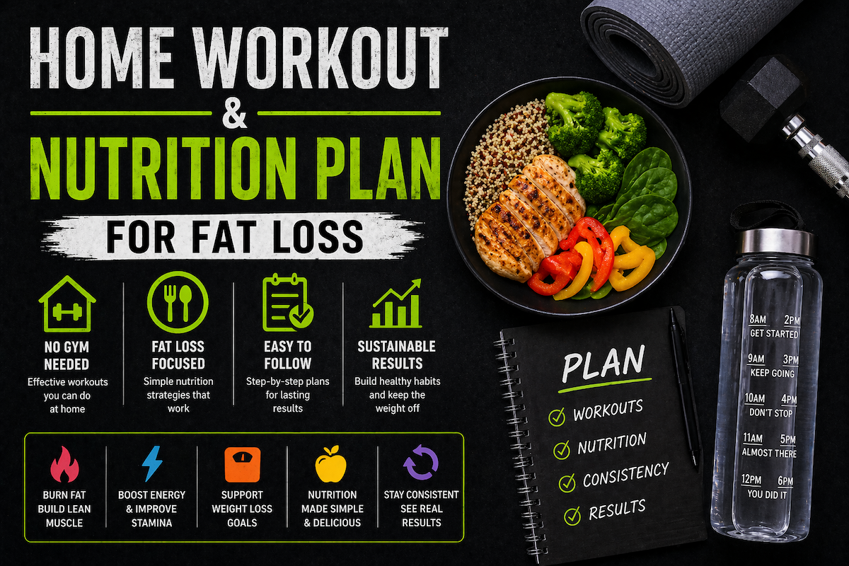 Home Workout and Nutrition Plan for Fat Loss